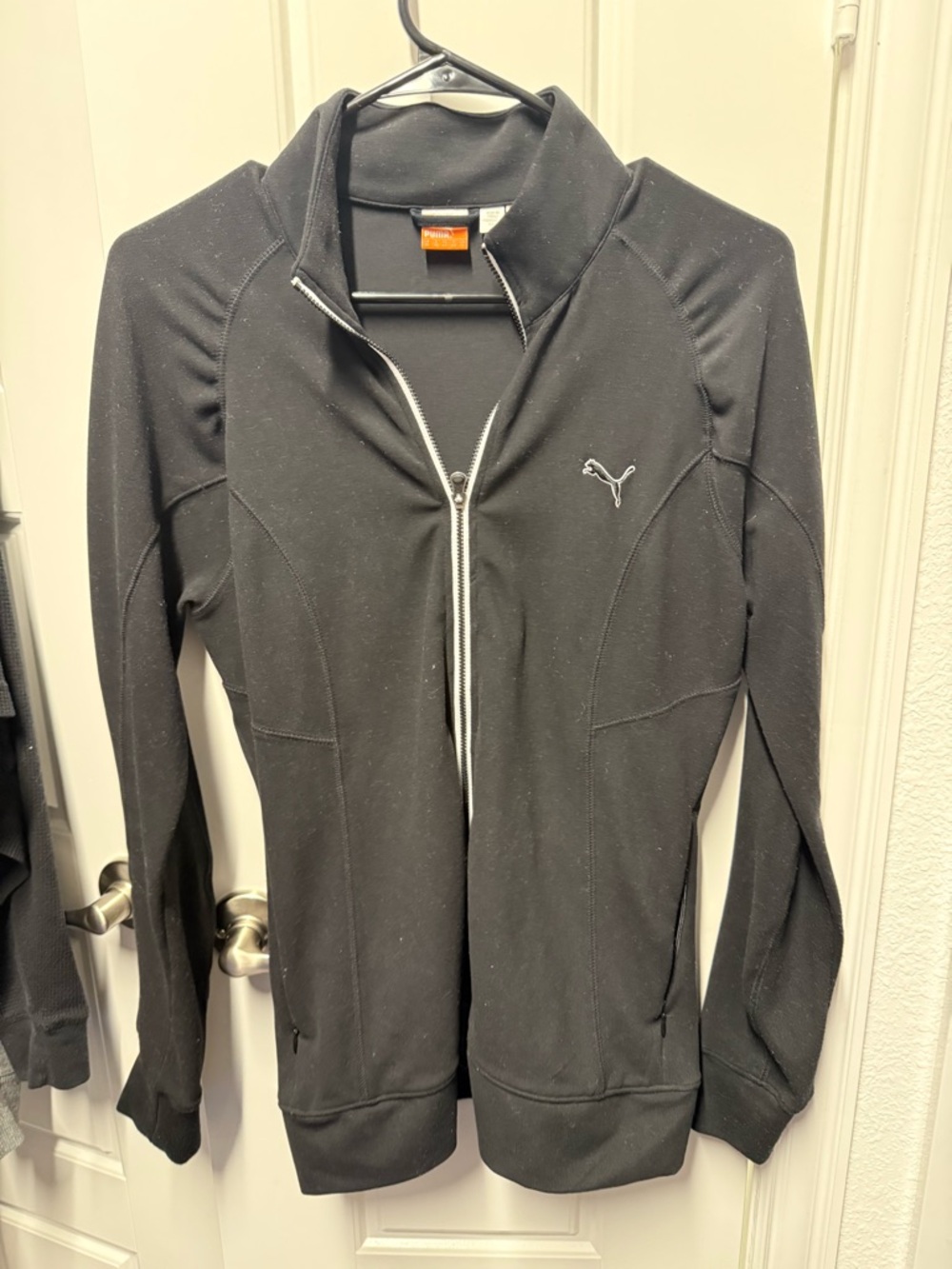 Puma Black Jacket with Orange Branding